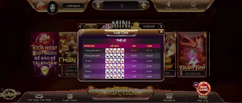 Hướng dẫn chi tiết cách chơi game Mini poker tại Sunwin uy tín Choi mini game Pokẻ tai link tai Sunwin 2