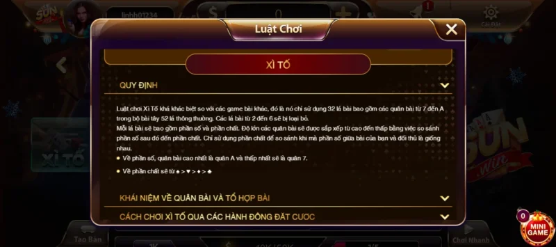 Hiểu rõ lá bài và luật chơi trong xì tố Huong dan cach choi game xi to Sunwin hay 3