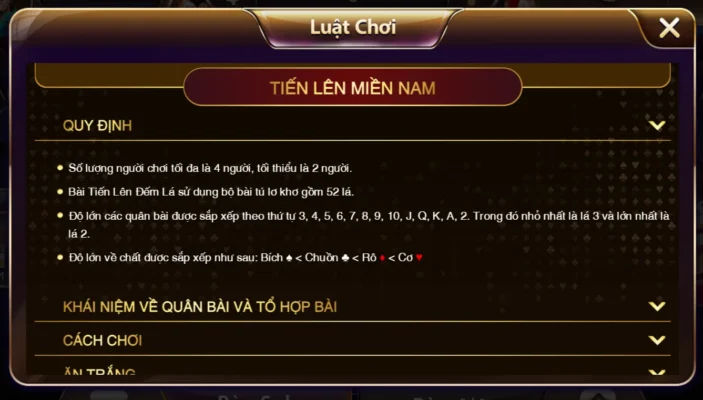 Những thông tin cần thiết khi chơi game bài Tiến Lên Miền Nam tại nhà game Sunwin ios Tim hieu ve cach choi game bai tien len mien nam sunwin 2