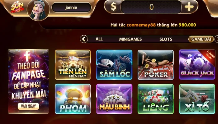 Giới thiệu về game bài sâm lốc tại nhà game Sunwin online Tim hieu ve tua game sam loc Sunwin 3